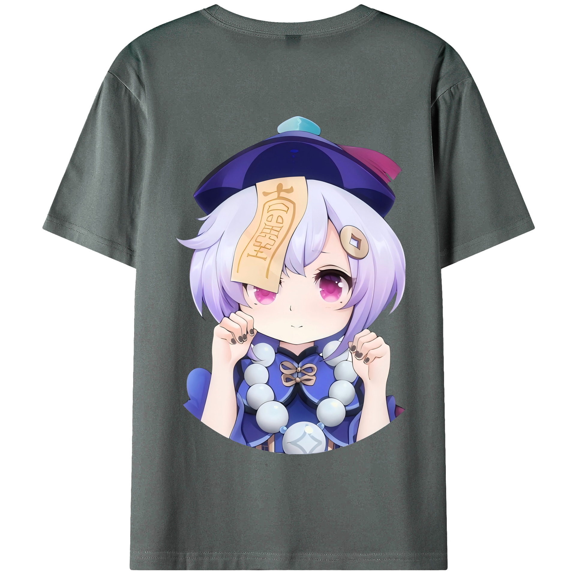 げんし神 七七 なな  genshin Nana 綿100％半袖Tシャツ（背面プリント）